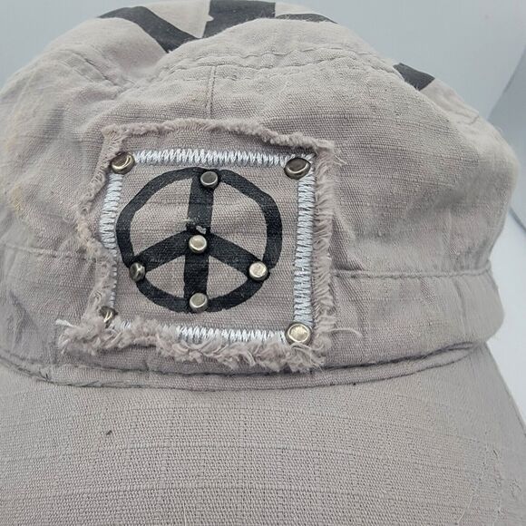 Brand New Womens peace Cap, One Size Fits Most, Strech And Comfy - Picture 2 of 8